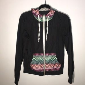 Black & Bowery Chevron Windbreaker Jacket